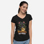 Pawmen Noodles-Womens-V-Neck-Tee-Lorets