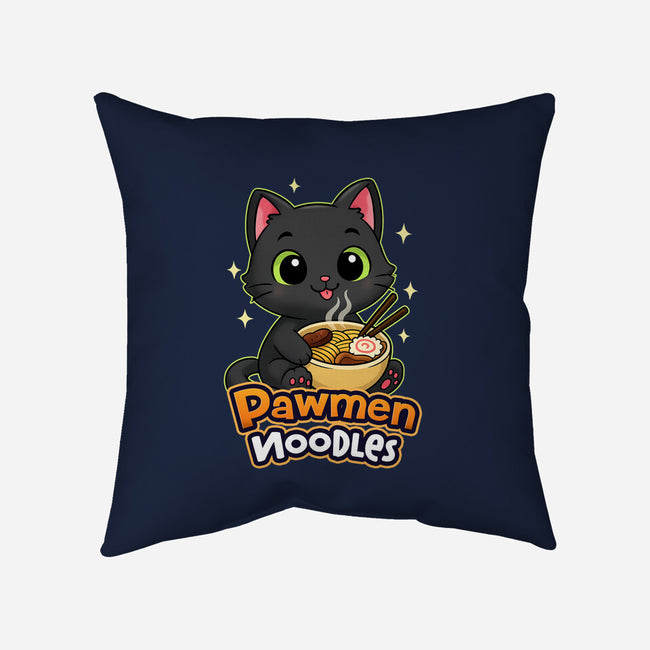 Pawmen Noodles-None-Removable Cover w Insert-Throw Pillow-Lorets