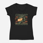 Combat Proven-Womens-V-Neck-Tee-glitchygorilla