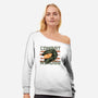 Combat Proven-Womens-Off Shoulder-Sweatshirt-glitchygorilla
