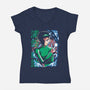 Spiritual Detective-Womens-V-Neck-Tee-Diego Oliver