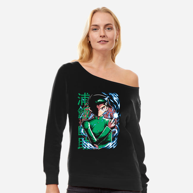 Spiritual Detective-Womens-Off Shoulder-Sweatshirt-Diego Oliver