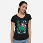 Spiritual Detective-Womens-V-Neck-Tee-Diego Oliver