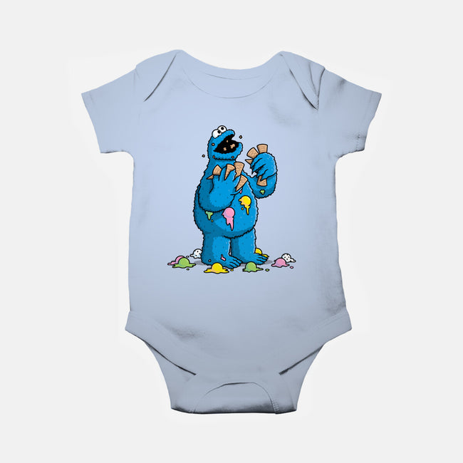 Cone Monster-Baby-Basic-Onesie-Raffiti