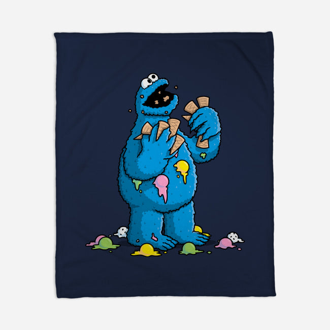Cone Monster-None-Fleece-Blanket-Raffiti