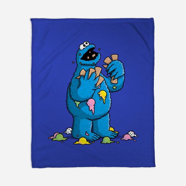 Cone Monster-None-Fleece-Blanket-Raffiti