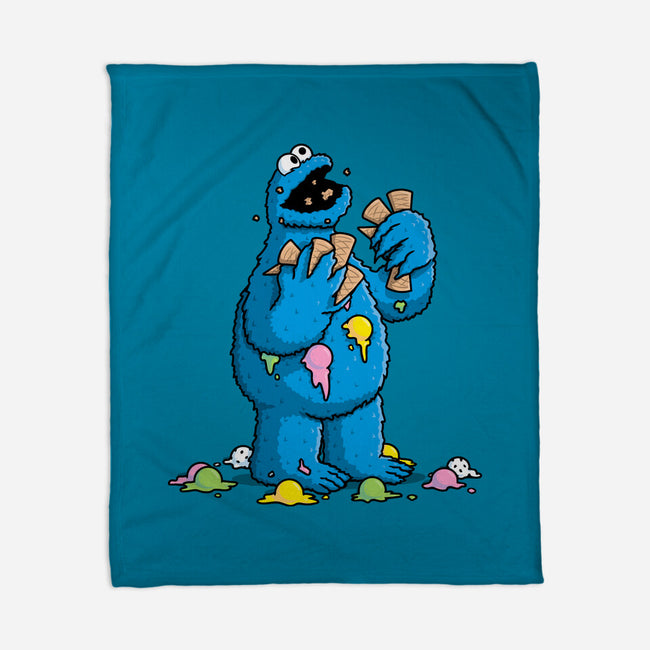 Cone Monster-None-Fleece-Blanket-Raffiti