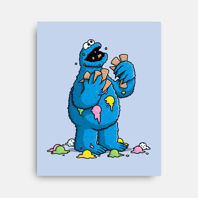 Cone Monster-None-Stretched-Canvas-Raffiti