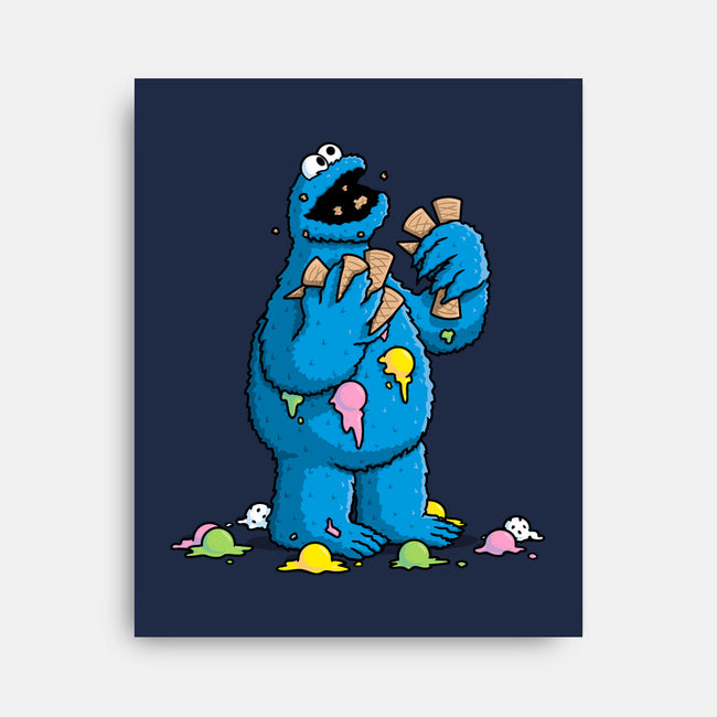 Cone Monster-None-Stretched-Canvas-Raffiti
