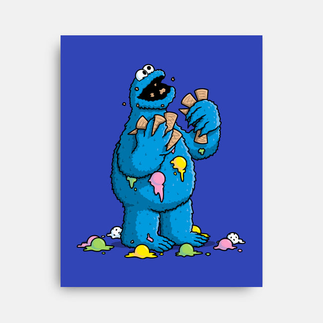 Cone Monster-None-Stretched-Canvas-Raffiti
