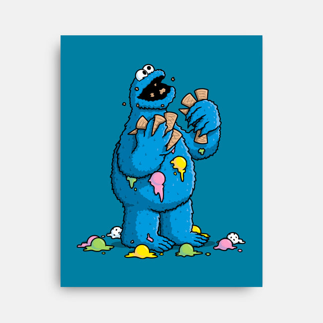 Cone Monster-None-Stretched-Canvas-Raffiti