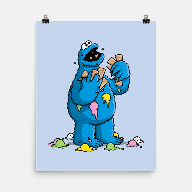 Cone Monster-None-Matte-Poster-Raffiti
