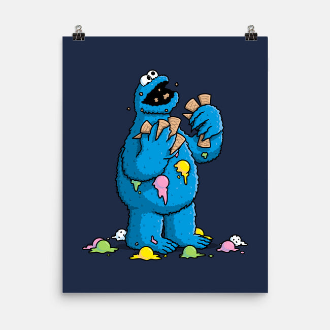 Cone Monster-None-Matte-Poster-Raffiti