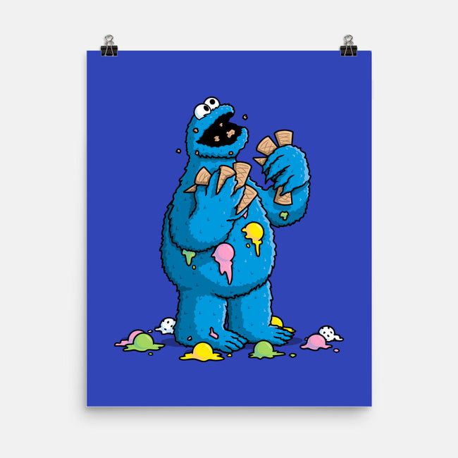 Cone Monster-None-Matte-Poster-Raffiti