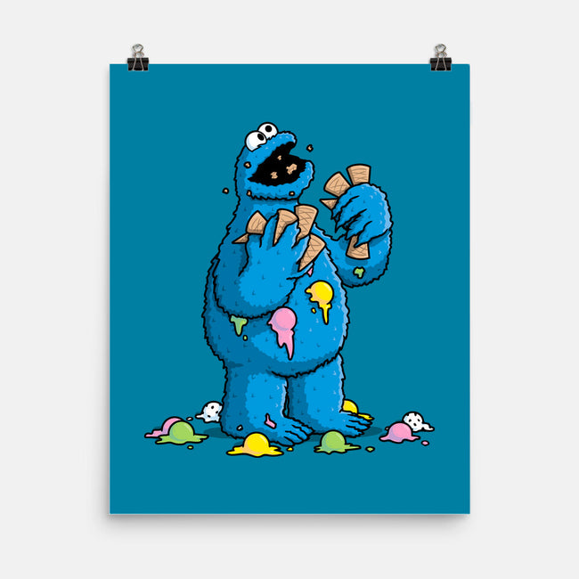 Cone Monster-None-Matte-Poster-Raffiti