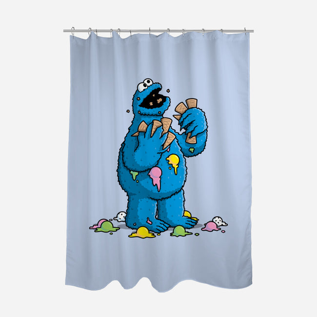 Cone Monster-None-Polyester-Shower Curtain-Raffiti