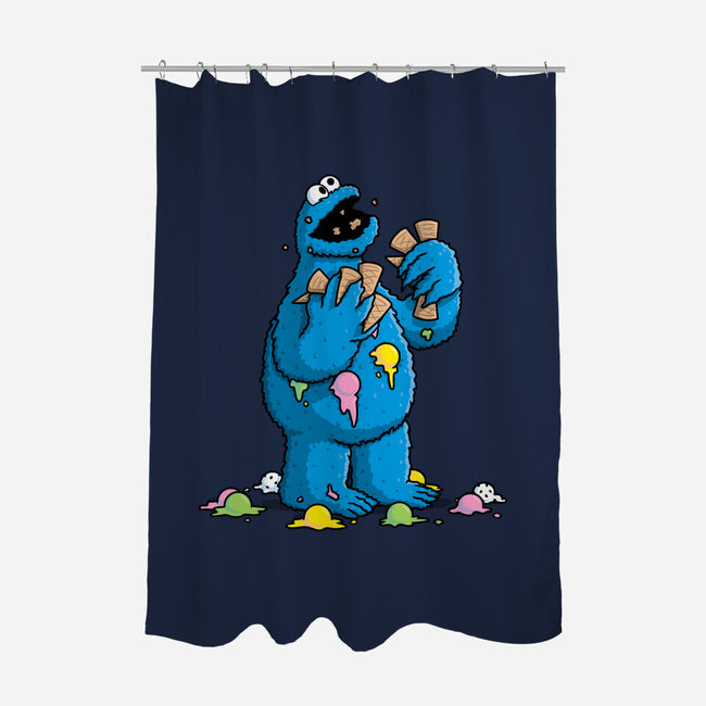 Cone Monster-None-Polyester-Shower Curtain-Raffiti