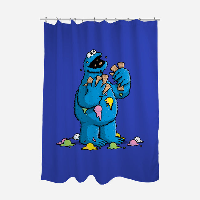 Cone Monster-None-Polyester-Shower Curtain-Raffiti