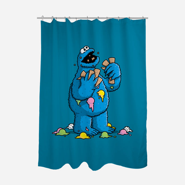 Cone Monster-None-Polyester-Shower Curtain-Raffiti