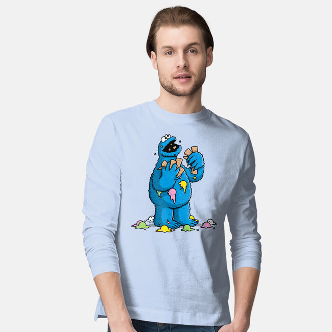 Cone Monster-Mens-Long Sleeved-Tee-Raffiti