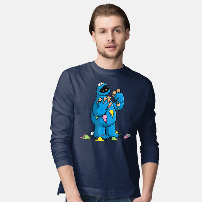 Cone Monster-Mens-Long Sleeved-Tee-Raffiti