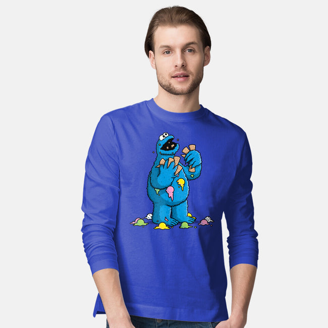 Cone Monster-Mens-Long Sleeved-Tee-Raffiti