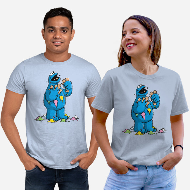 Cone Monster-Unisex-Basic-Tee-Raffiti
