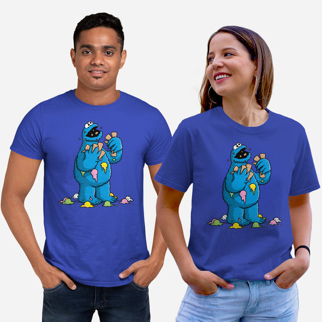 Cone Monster-Unisex-Basic-Tee-Raffiti