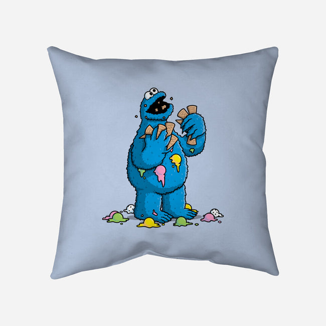 Cone Monster-None-Removable Cover w Insert-Throw Pillow-Raffiti