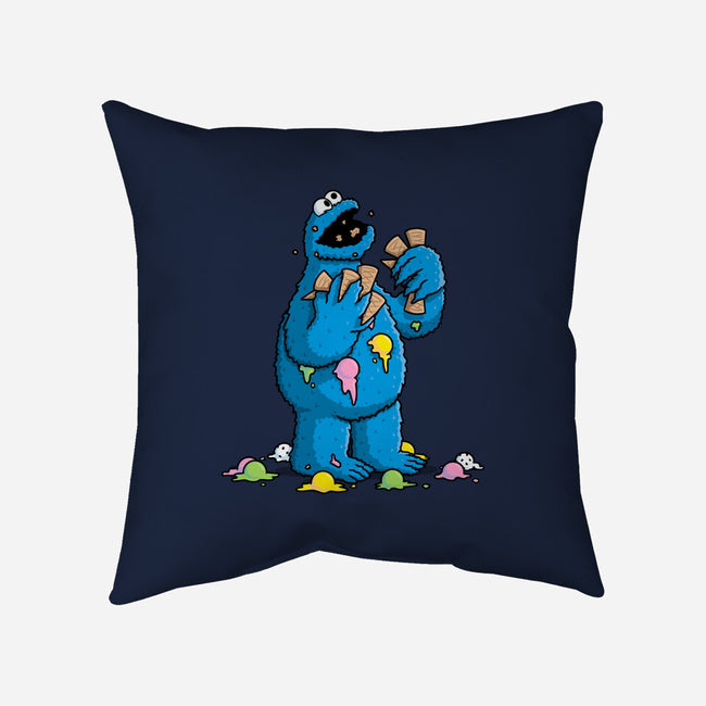 Cone Monster-None-Removable Cover w Insert-Throw Pillow-Raffiti