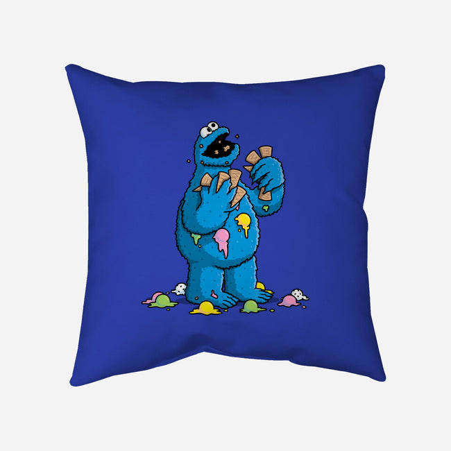 Cone Monster-None-Removable Cover w Insert-Throw Pillow-Raffiti