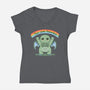You Are Doomed-Womens-V-Neck-Tee-Loobs