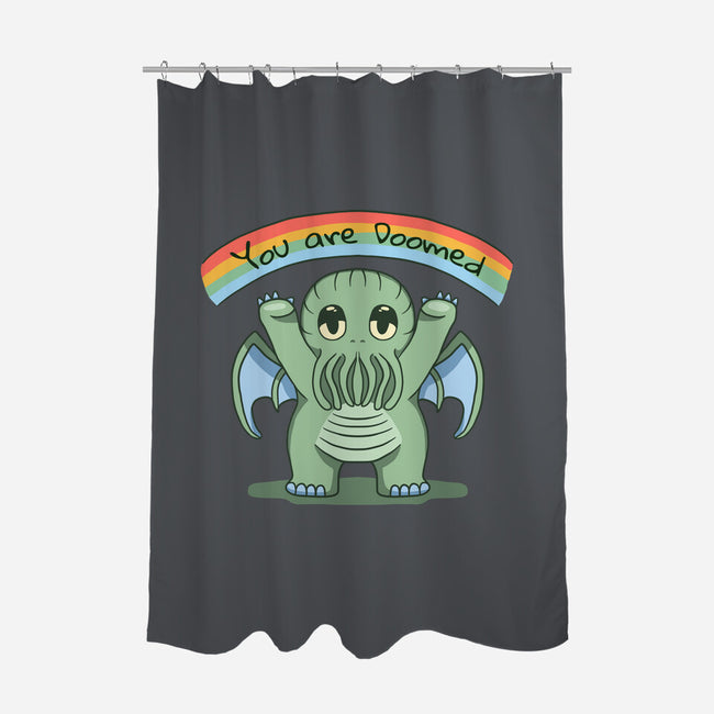 You Are Doomed-None-Polyester-Shower Curtain-Loobs