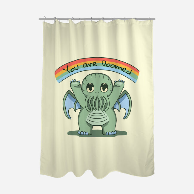 You Are Doomed-None-Polyester-Shower Curtain-Loobs