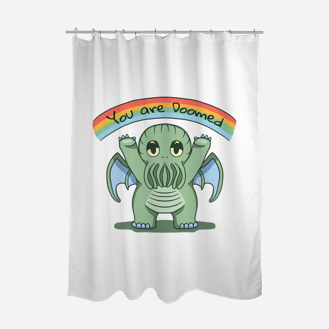 You Are Doomed-None-Polyester-Shower Curtain-Loobs