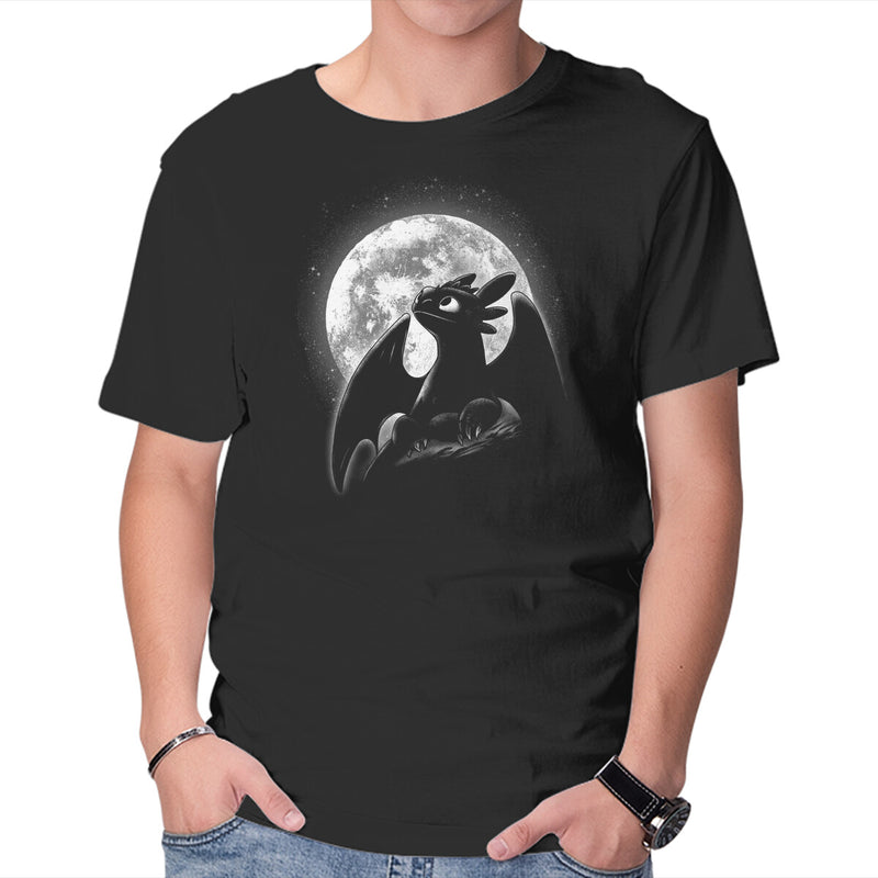 Moonlight Night Dragon-Mens-Basic-Tee-fanfreak1 by TeeFury