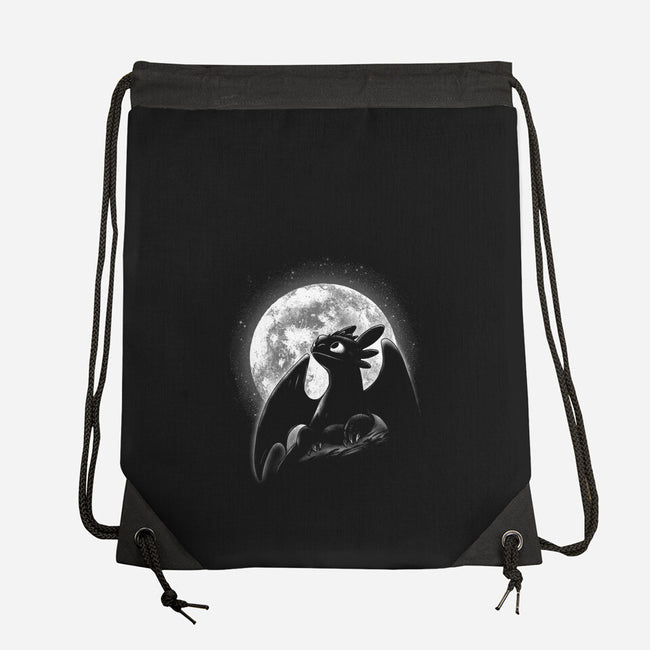 Moonlight Night Dragon-None-Drawstring-Bag-fanfreak1