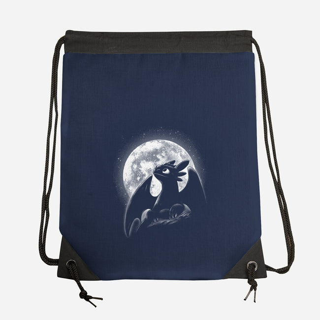 Moonlight Night Dragon-None-Drawstring-Bag-fanfreak1
