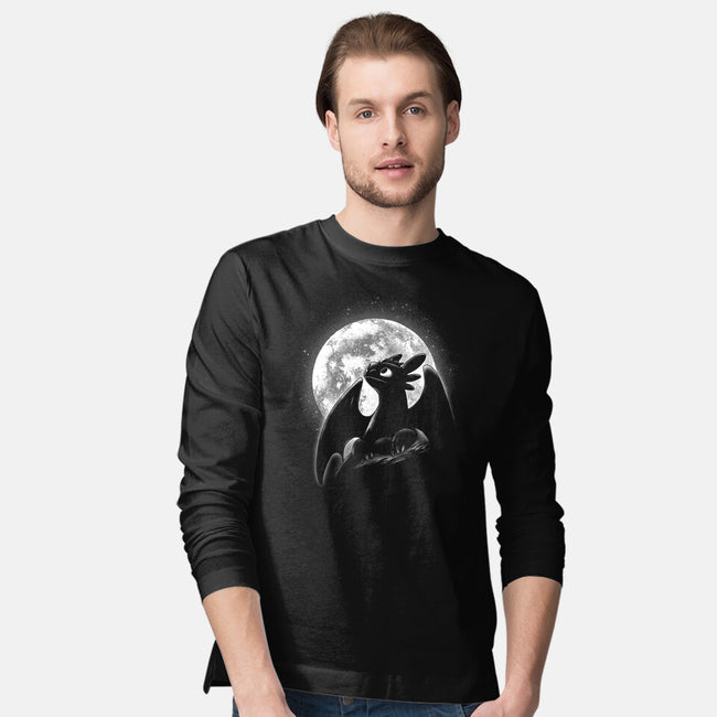 Moonlight Night Dragon-Mens-Long Sleeved-Tee-fanfreak1
