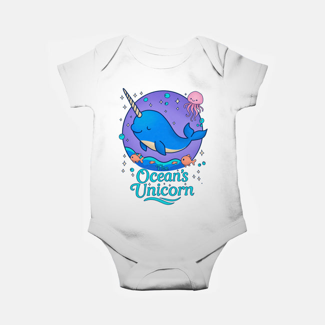 The Ocean's Unicorn-Baby-Basic-Onesie-Loobs