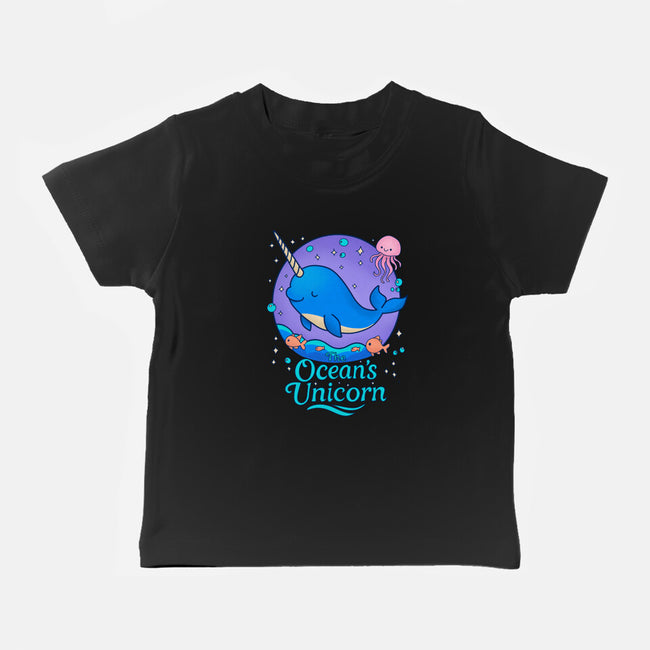 The Ocean's Unicorn-Baby-Basic-Tee-Loobs