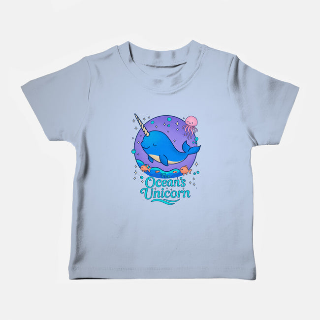 The Ocean's Unicorn-Baby-Basic-Tee-Loobs