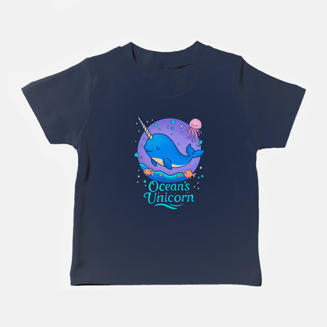 The Ocean's Unicorn-Baby-Basic-Tee-Loobs