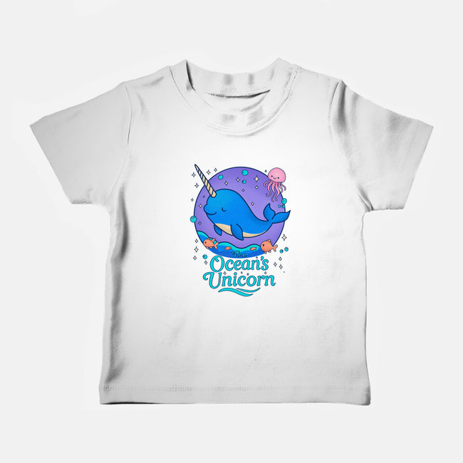 The Ocean's Unicorn-Baby-Basic-Tee-Loobs