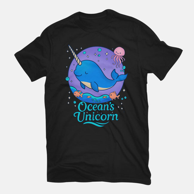 The Ocean's Unicorn-Womens-Basic-Tee-Loobs