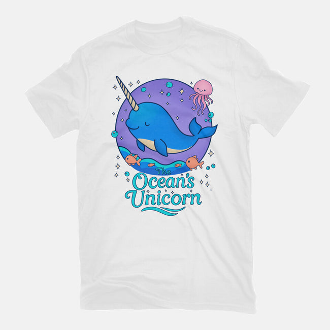 The Ocean's Unicorn-Womens-Fitted-Tee-Loobs