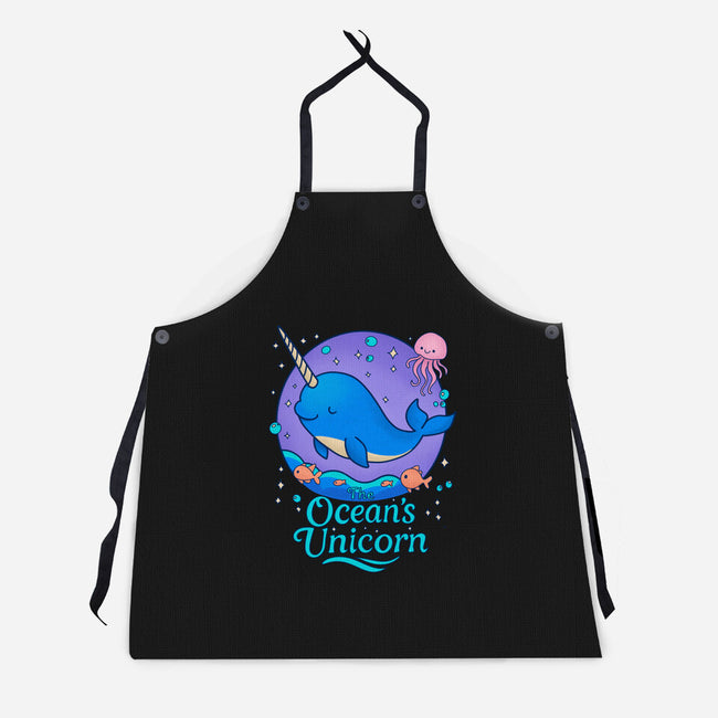 The Ocean's Unicorn-Unisex-Kitchen-Apron-Loobs