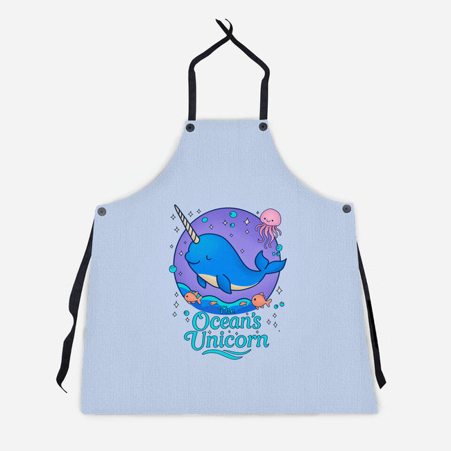 The Ocean's Unicorn-Unisex-Kitchen-Apron-Loobs