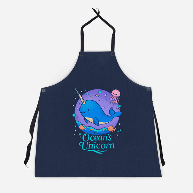 The Ocean's Unicorn-Unisex-Kitchen-Apron-Loobs
