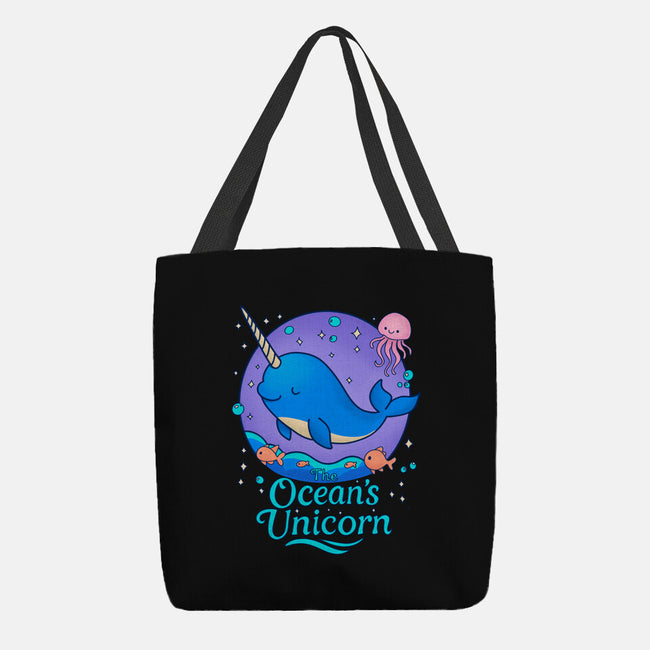 The Ocean's Unicorn-None-Basic Tote-Bag-Loobs